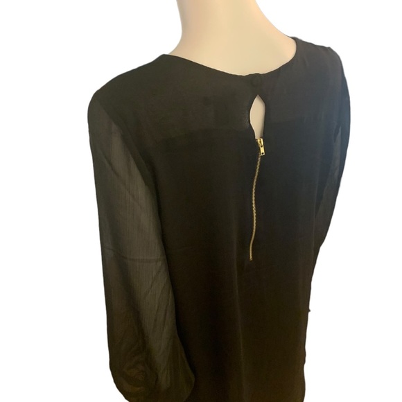 H&M Black Sheer Mini Dress size 12 - Picture 7 of 8